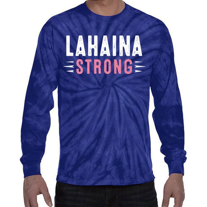 Lahaina Strong Premium Tie-Dye Long Sleeve Shirt