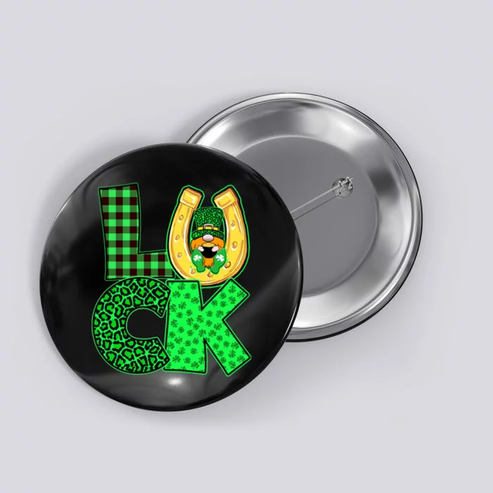 Luck St Patricks Day Lucky Leprechaun Cute Button