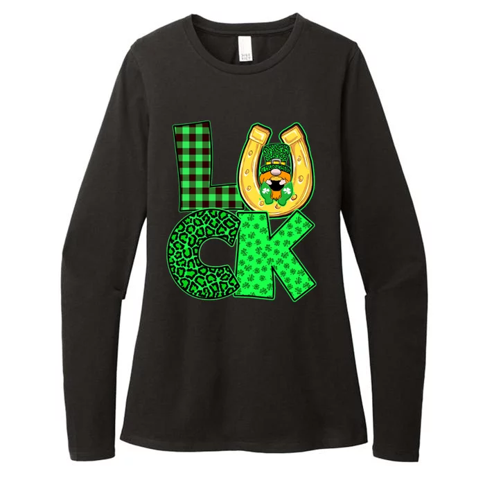 Luck St Patricks Day Lucky Leprechaun Cute Womens CVC Long Sleeve Shirt