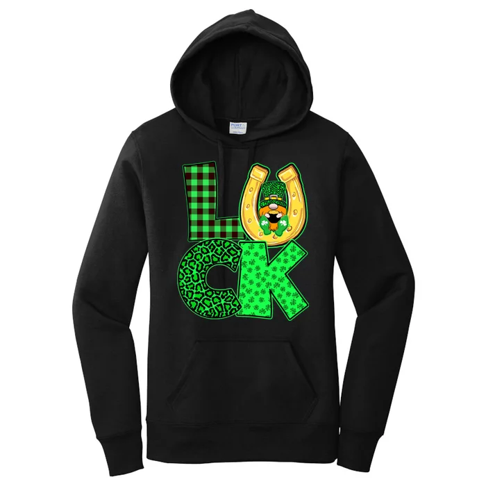 Luck St Patricks Day Lucky Leprechaun Cute Women's Pullover Hoodie