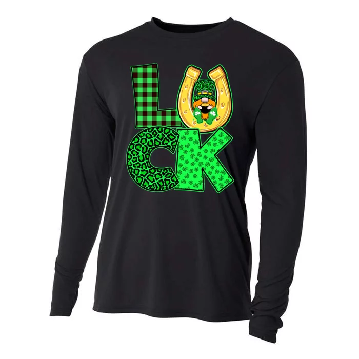 Luck St Patricks Day Lucky Leprechaun Cute Cooling Performance Long Sleeve Crew