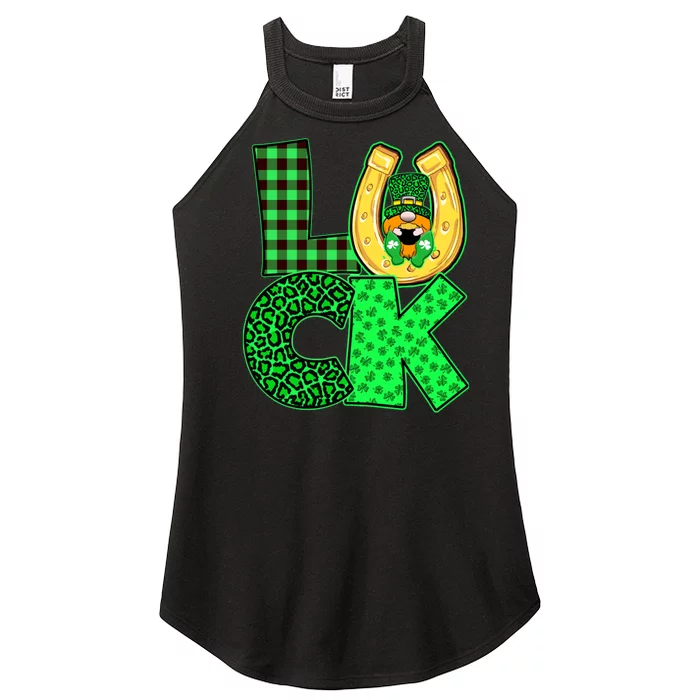 Luck St Patricks Day Lucky Leprechaun Cute Women’s Perfect Tri Rocker Tank