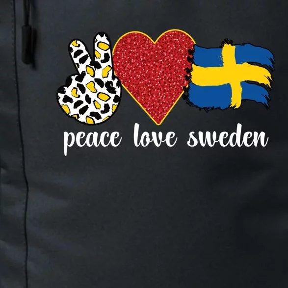 Love Sweden Proud Swedish Flag Swedish Roots Gift Daily Commute Backpack