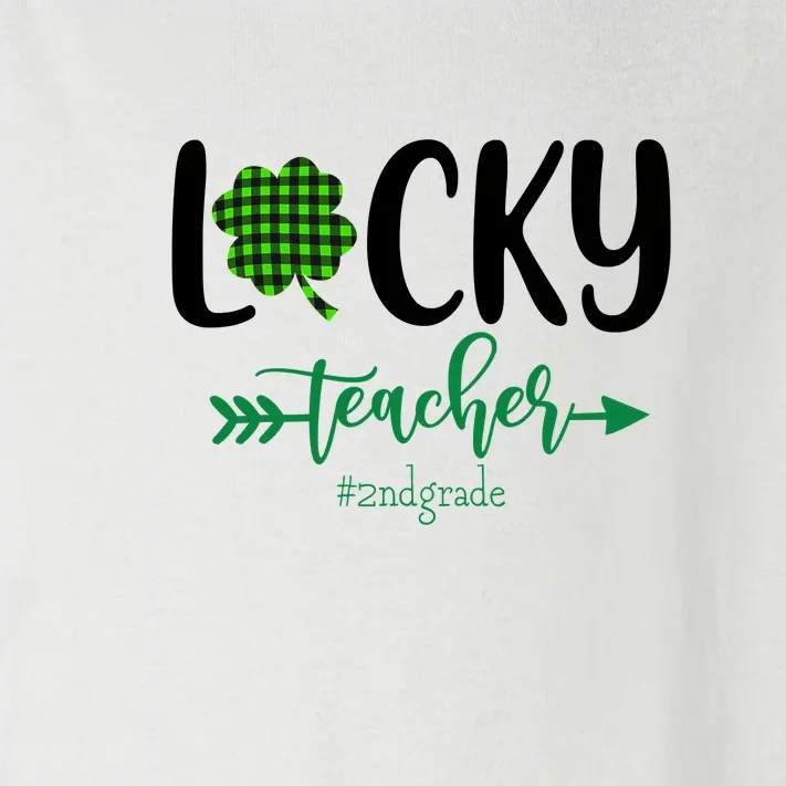 Lucky St Patrick's Day Teacher 2nd Grade Funny Gifts Teacher Toddler Long Sleeve Shirt