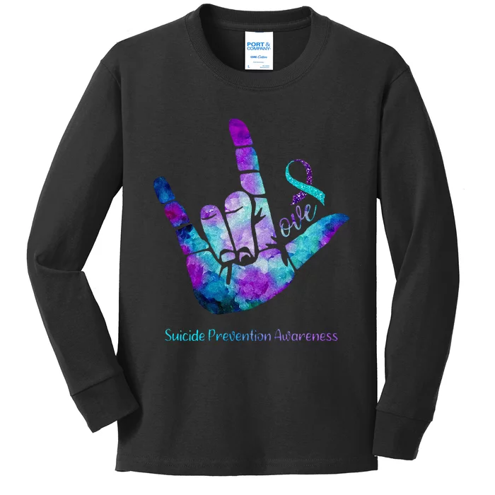 Love Suicide Prevention Awareness Kids Long Sleeve Shirt