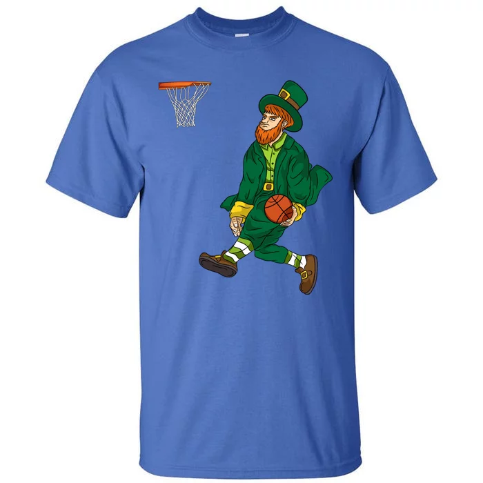 Leprechaun St Patricks Day Basketball Gift Tall T-Shirt