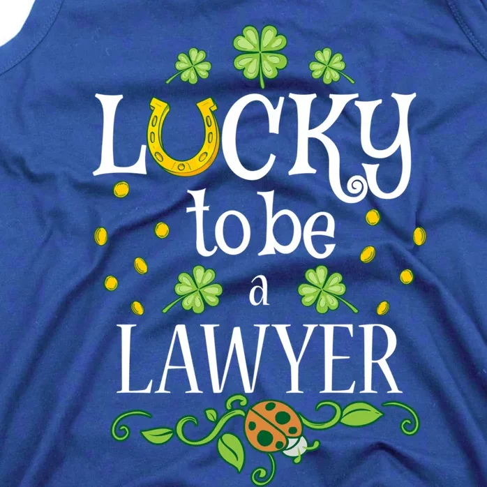 Lawyer St Patrick's Day Lucky To Be A Lawyer Cute Gift Tank Top