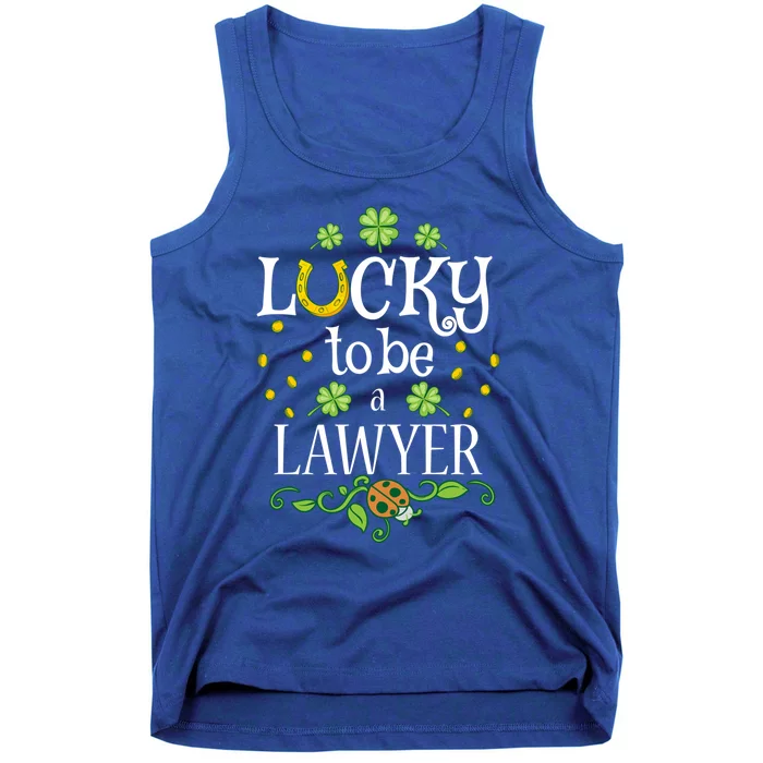 Lawyer St Patrick's Day Lucky To Be A Lawyer Cute Gift Tank Top