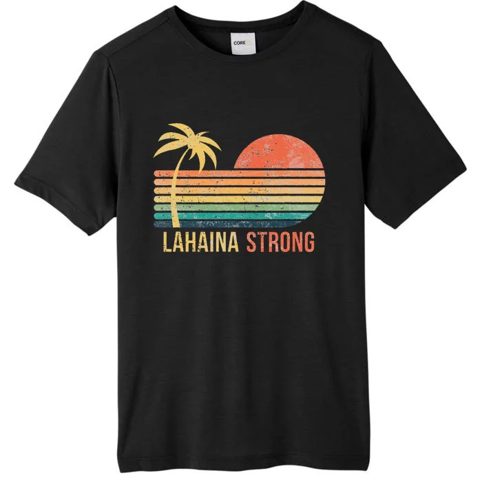 Lahaina Strong Palm Tree And Sunset ChromaSoft Performance T-Shirt