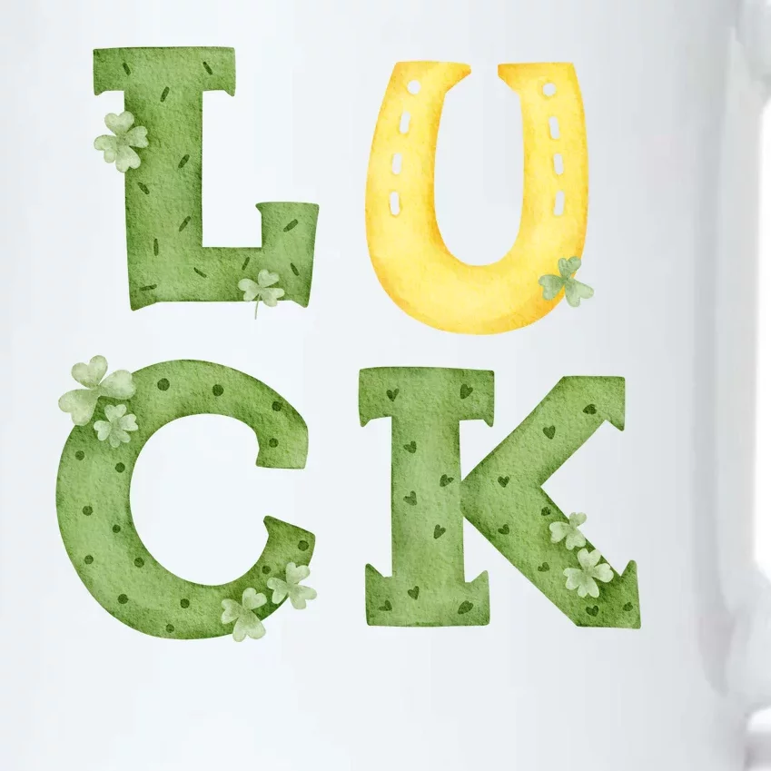 Luck St Patrick's Day Cute Gift Black Color Changing Mug