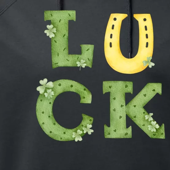 Luck St Patrick's Day Cute Gift Performance Fleece Hoodie