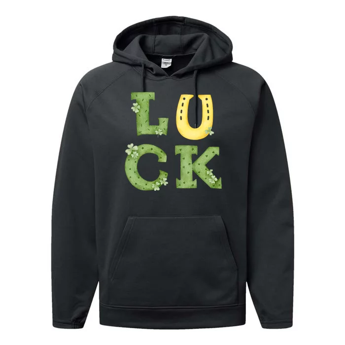 Luck St Patrick's Day Cute Gift Performance Fleece Hoodie