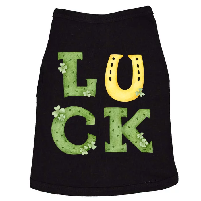 Luck St Patrick's Day Cute Gift Doggie Tank