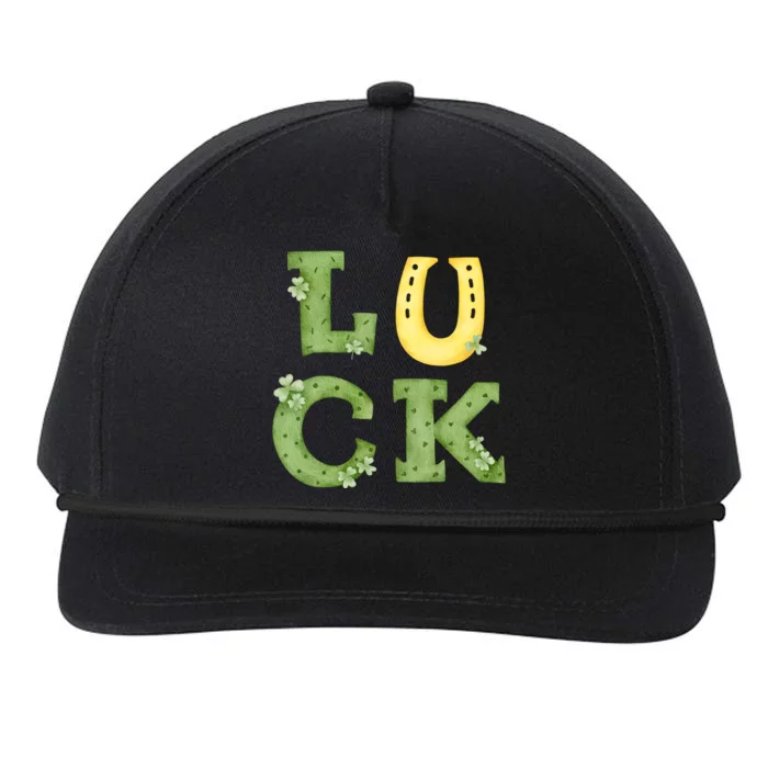 Luck St Patrick's Day Cute Gift Snapback Five-Panel Rope Hat