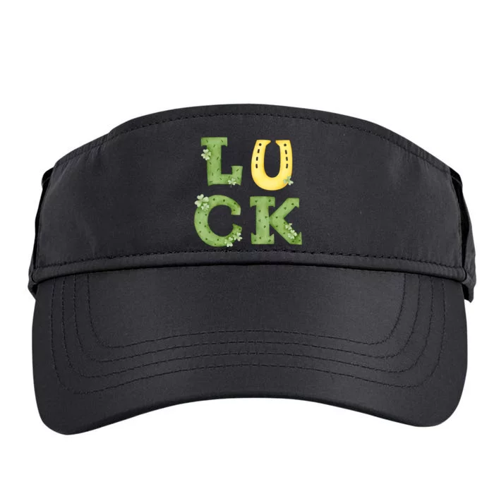 Luck St Patrick's Day Cute Gift Adult Drive Performance Visor