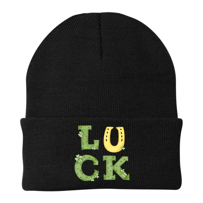 Luck St Patrick's Day Cute Gift Knit Cap Winter Beanie