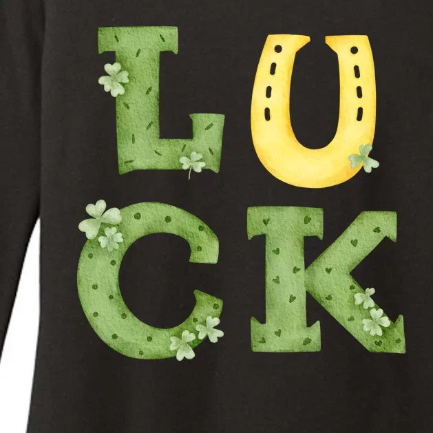 Luck St Patrick's Day Cute Gift Womens CVC Long Sleeve Shirt