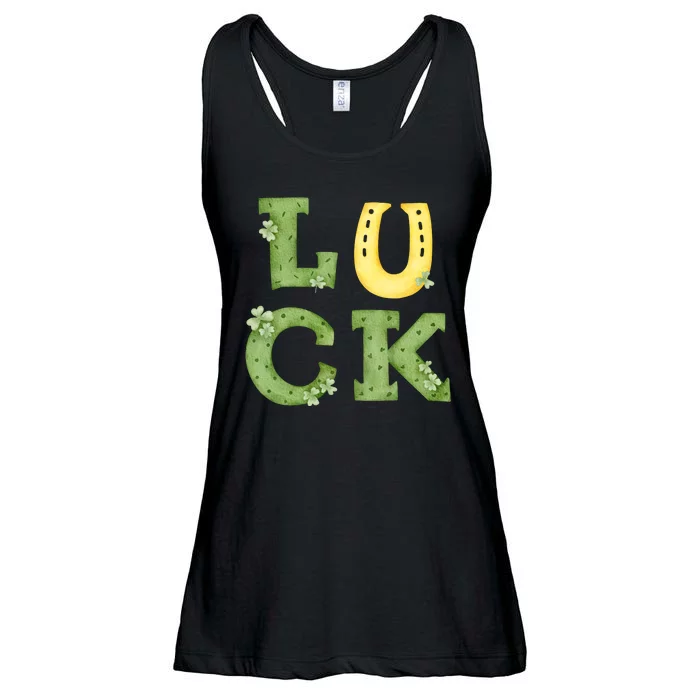 Luck St Patrick's Day Cute Gift Ladies Essential Flowy Tank