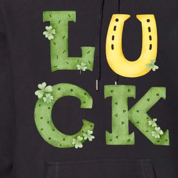 Luck St Patrick's Day Cute Gift Premium Hoodie