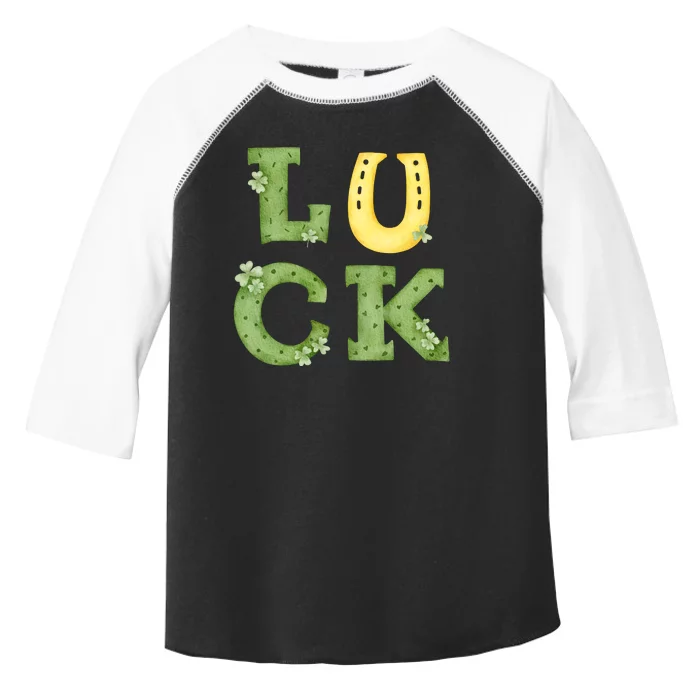 Luck St Patrick's Day Cute Gift Toddler Fine Jersey T-Shirt