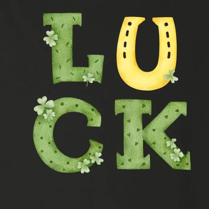 Luck St Patrick's Day Cute Gift Toddler Long Sleeve Shirt