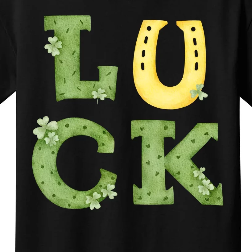 Luck St Patrick's Day Cute Gift Kids T-Shirt