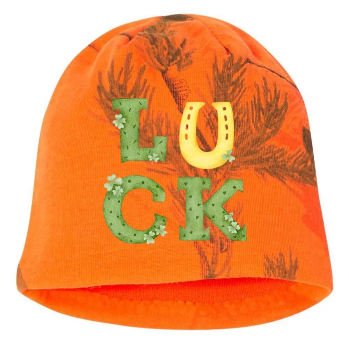 Luck St Patrick's Day Cute Gift Kati - Camo Knit Beanie