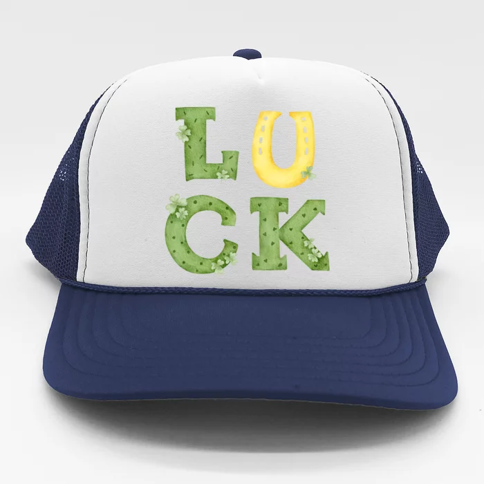 Luck St Patrick's Day Cute Gift Trucker Hat