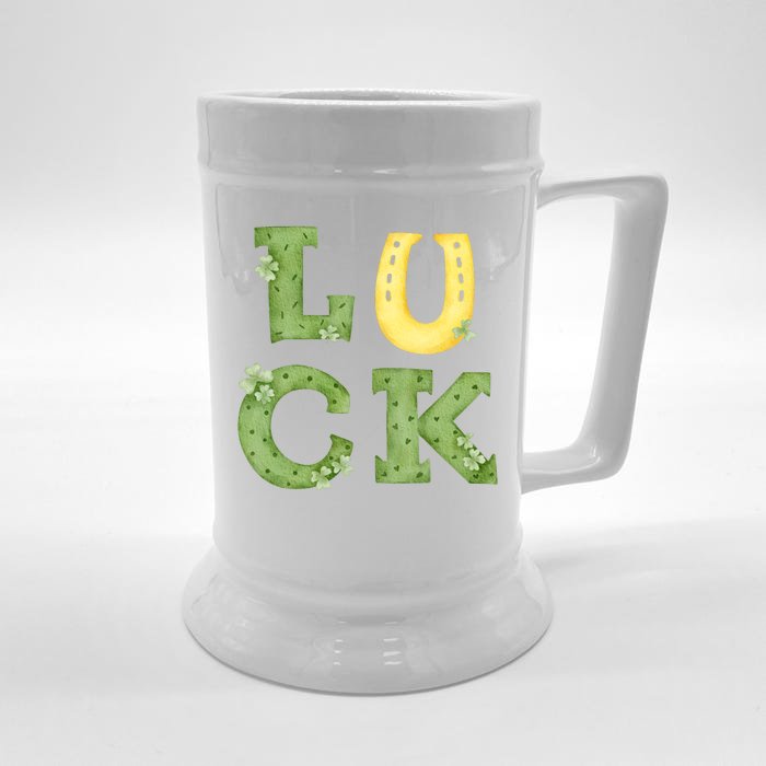 Luck St Patrick's Day Cute Gift Front & Back Beer Stein