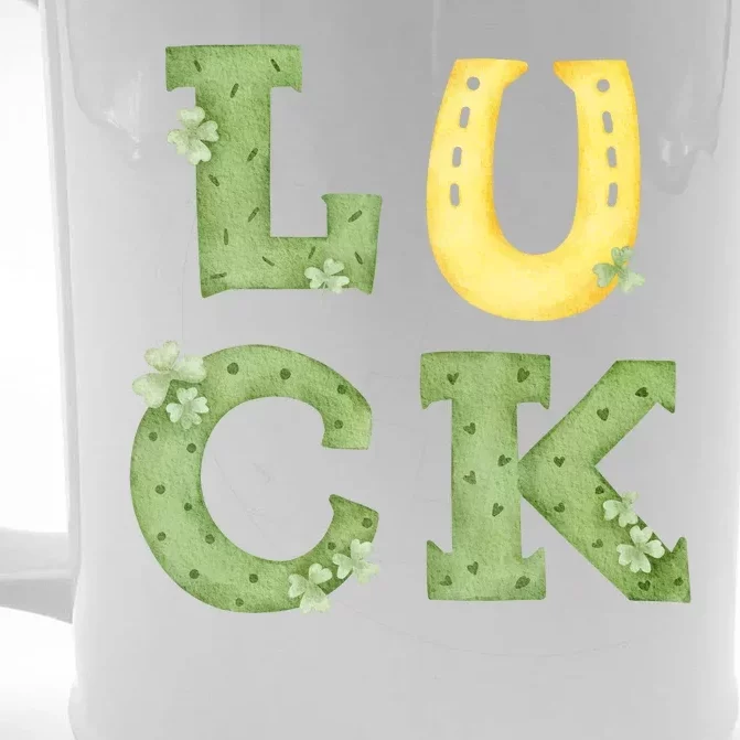 Luck St Patrick's Day Cute Gift Front & Back Beer Stein