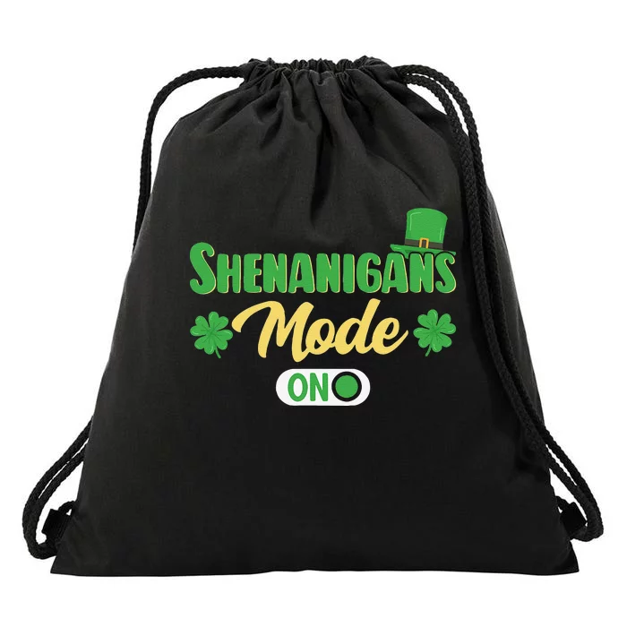 Leprechaun Saint Patrick's Day Funny Shenanigans Drawstring Bag