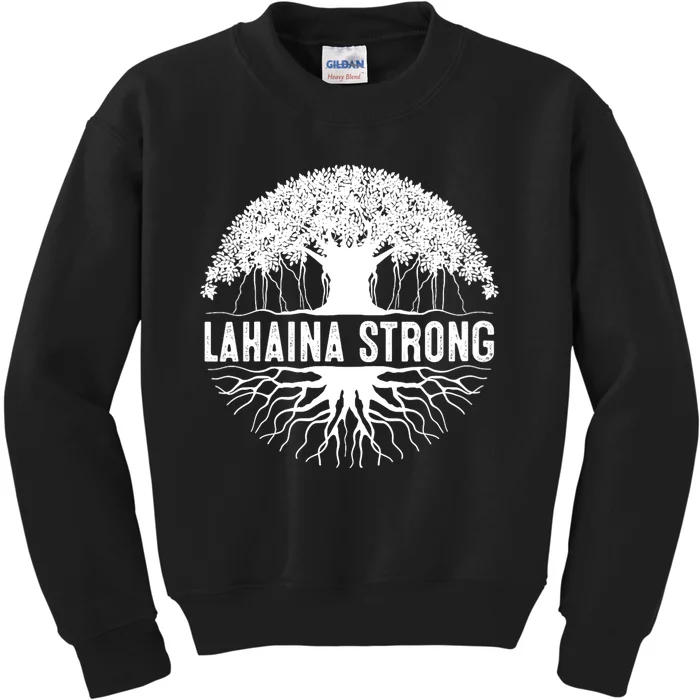 Lahaina Strong Pray For Maui Design Kids Sweatshirt