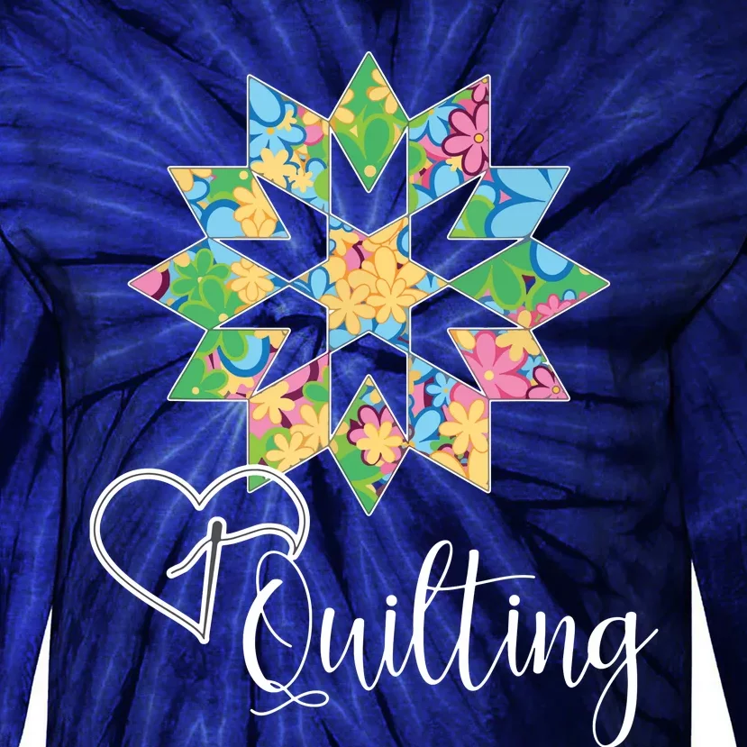 Love Sewing Quilting Hobby Crafter Gift 3Dk Tie-Dye Long Sleeve Shirt