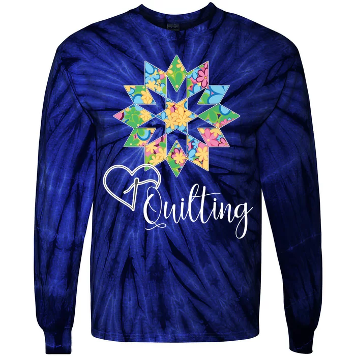 Love Sewing Quilting Hobby Crafter Gift 3Dk Tie-Dye Long Sleeve Shirt