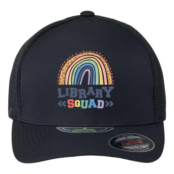 Library Squad Reading Books And Bookworm Library Day Great Gift Flexfit Unipanel Trucker Cap