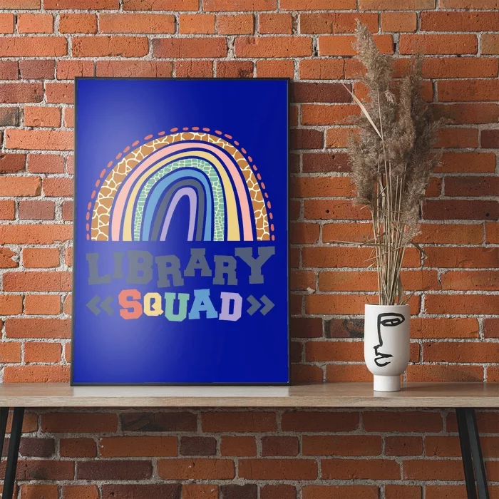 Library Squad Reading Books And Bookworm Library Day Great Gift Poster