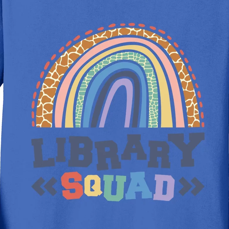 Library Squad Reading Books And Bookworm Library Day Great Gift Kids Long Sleeve Shirt