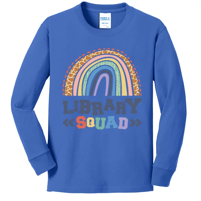 Library Squad Reading Books And Bookworm Library Day Great Gift Kids Long Sleeve Shirt