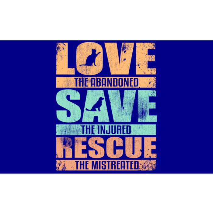 Love Save Rescue Cute Animal Lovers Vintage Dog Cat Lovers Meaningful Gift Bumper Sticker