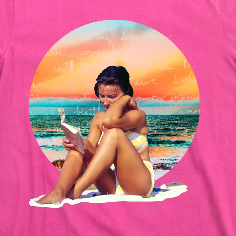 Lady Sunset Reading Book T-Shirt