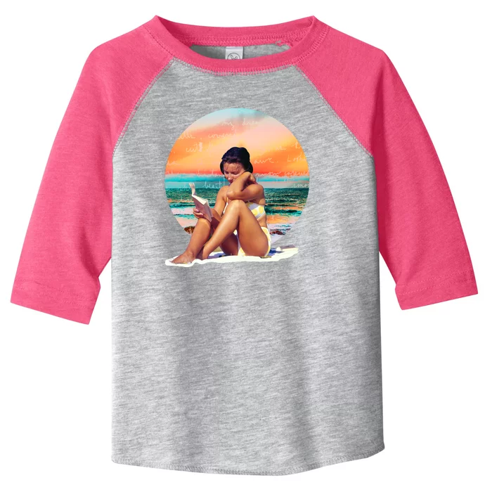 Lady Sunset Reading Book Toddler Fine Jersey T-Shirt