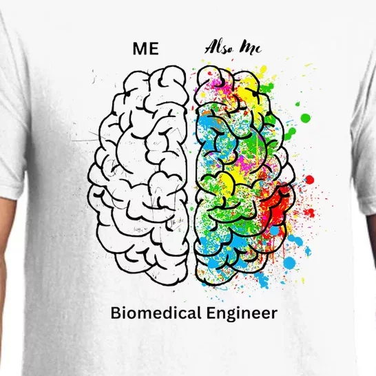 Left Side Right Side Biomedical Engineer Pajama Set