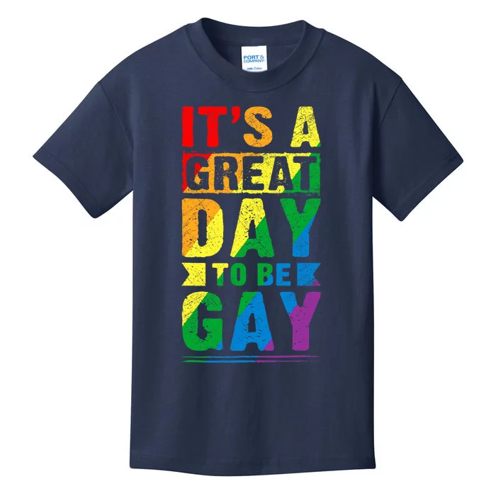 LGBT saying, Rainbow LGBT Pride flag colors Kids T-Shirt