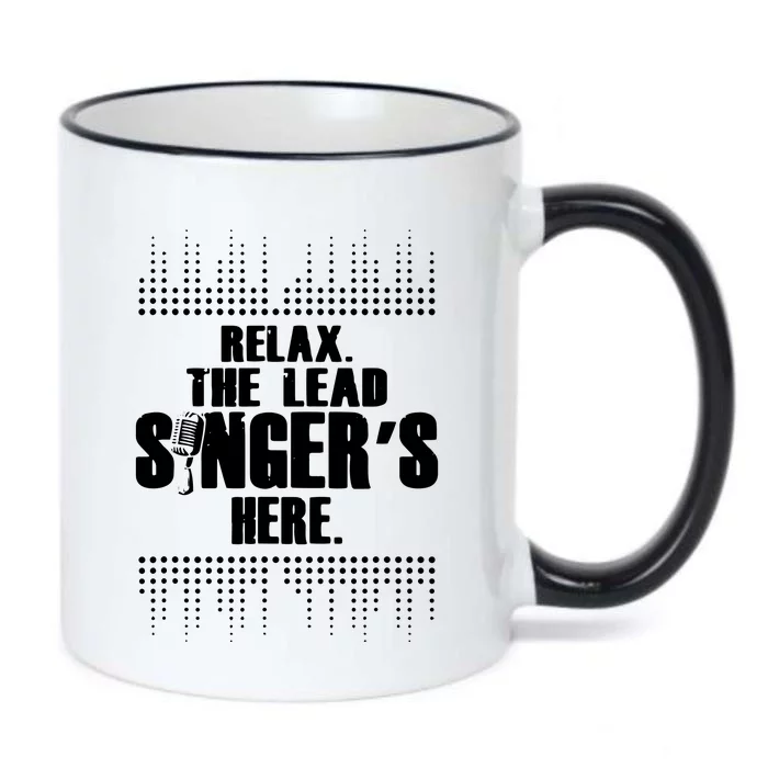 Lead Singer Relax Funny Singer Singing Gift Idea Black Color Changing Mug