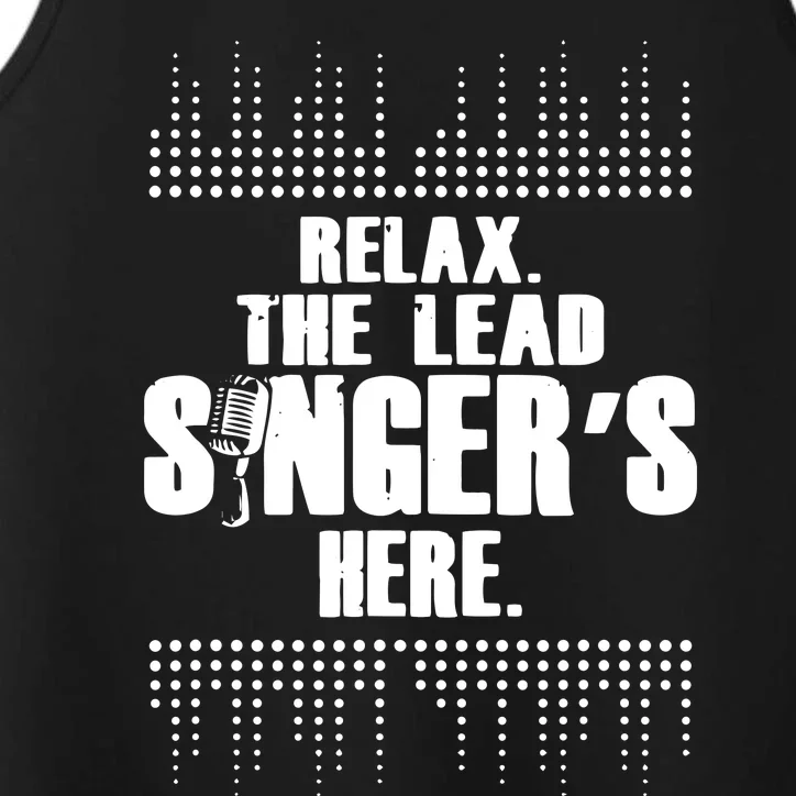 Lead Singer Relax Funny Singer Singing Gift Idea Performance Tank