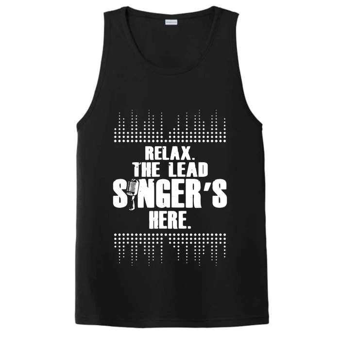 Lead Singer Relax Funny Singer Singing Gift Idea Performance Tank