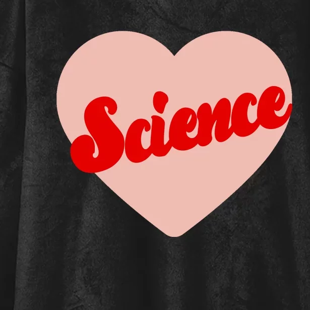 Love Science Retro Heart Hooded Wearable Blanket