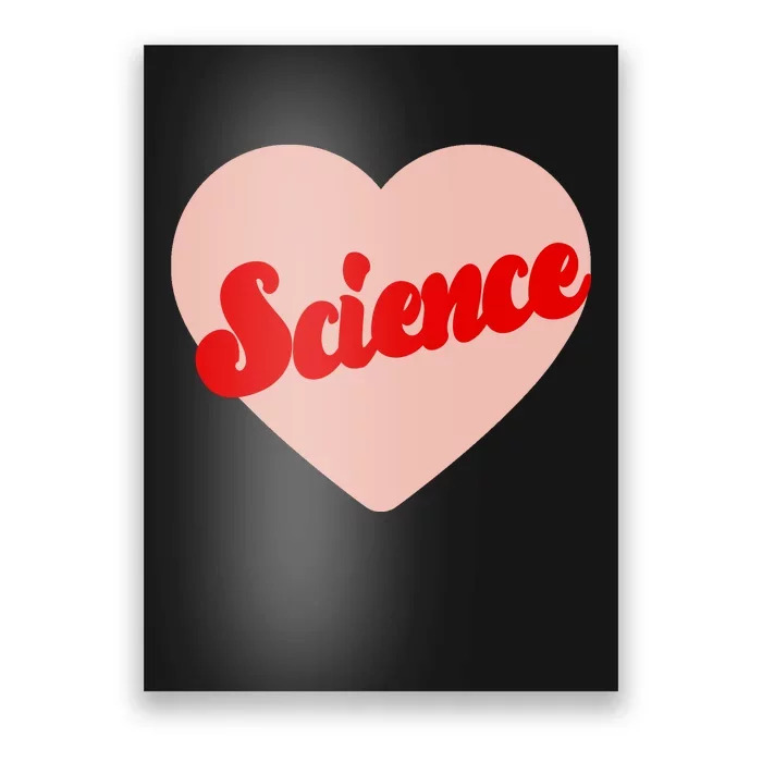 Love Science Retro Heart Poster