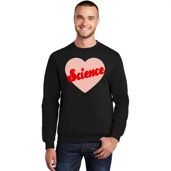 Love Science Retro Heart Tall Sweatshirt