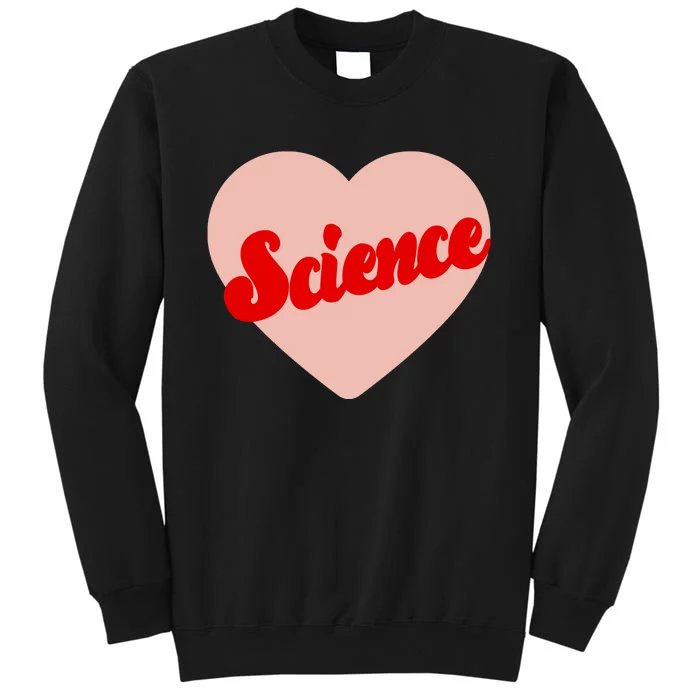 Love Science Retro Heart Tall Sweatshirt